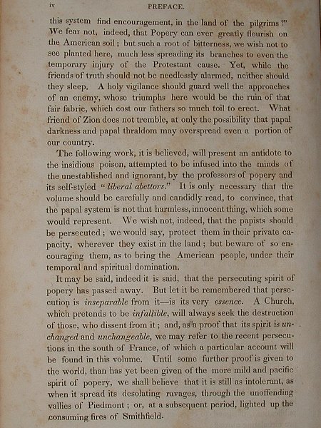 Click Here - Preface to a 1830 Edition of Foxe's Book Of Martyrs.